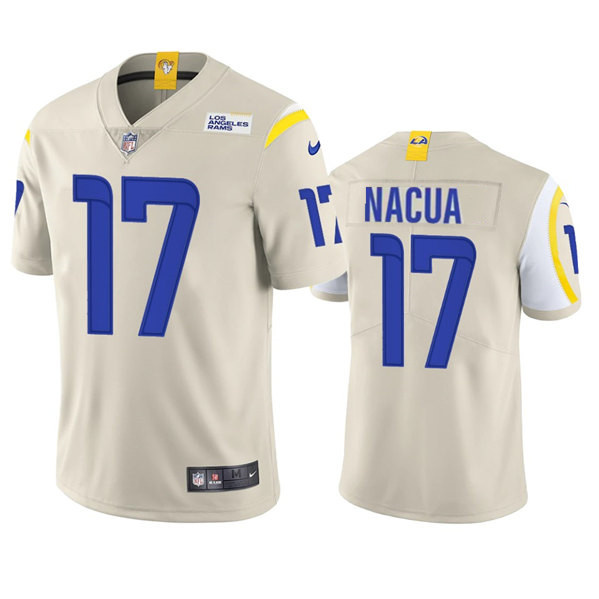 Youth Los Angeles Rams #17 Puka Nacua Bone Vapor Untouchable Limited Stitched Jersey